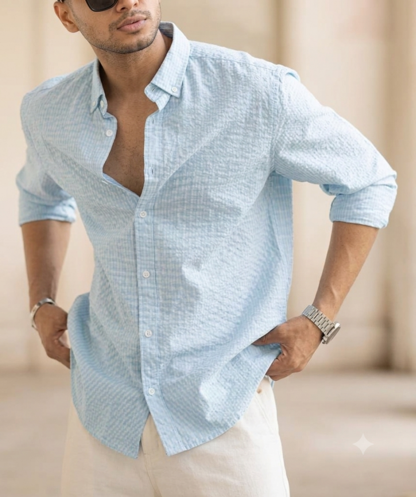 Regular Fit Cotton-Linen Camp Shirt