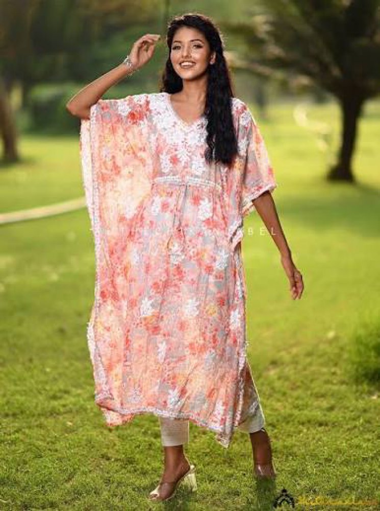 Kaftan Chikankari Kurti