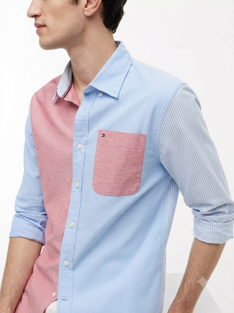 Regular Fit Colorblock Oxford Shirt Specification